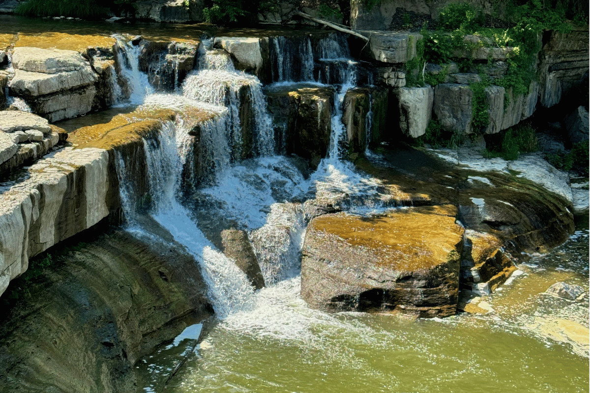 Waterfall at Taughannock Falls State Park Finger Lakes Region NY