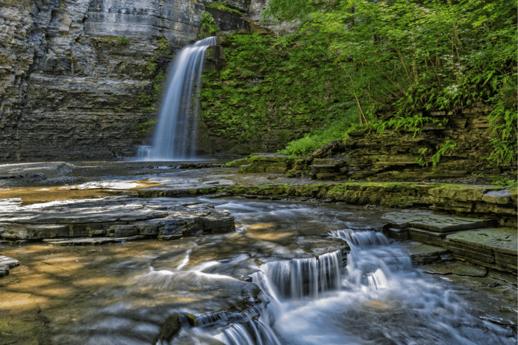 Eagle cliff falls waterfall finger lakes ny