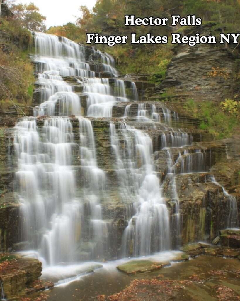 Hector Falls Roadside Waterfall from 414 in Hector NY Finger Lakes